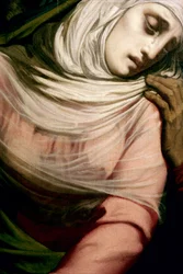 Virgin Mary at the Foot of the Cross (detail)